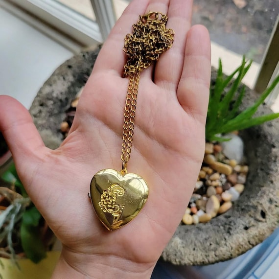 ヴィンテージ ゴールド ハート ロケット 装飾時計ネックレス - Etsy 日本