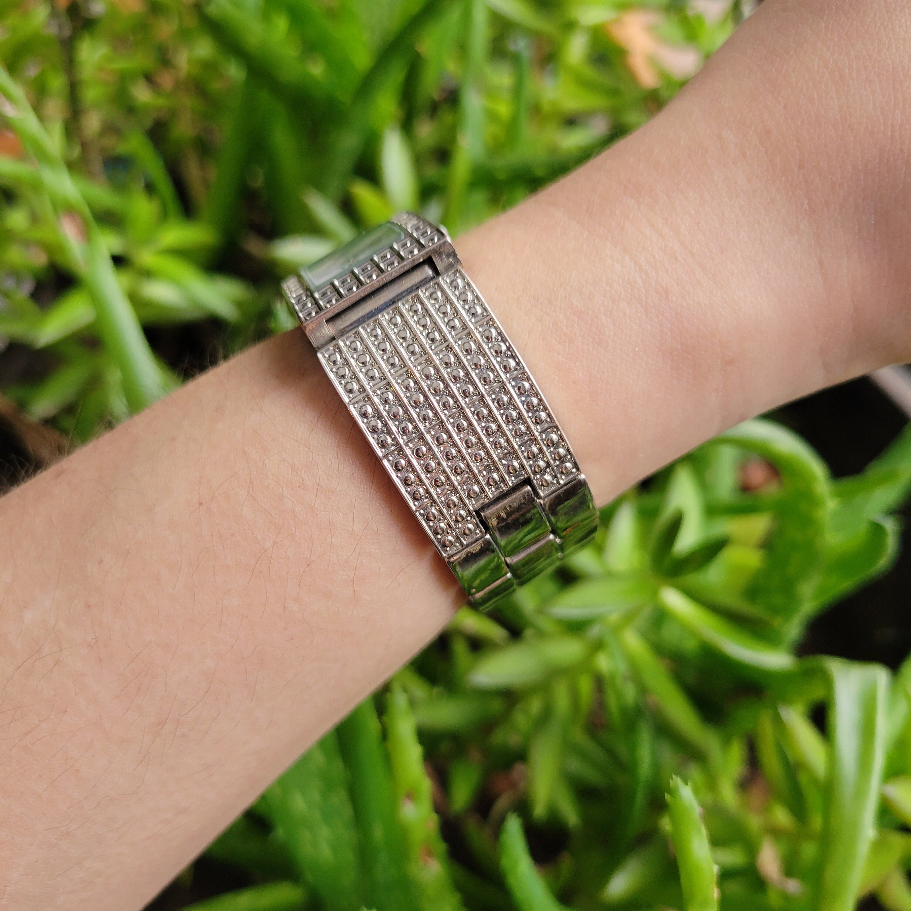 Vintage Rhinestone Dimpled Quartz Watch - Etsy display picture 3