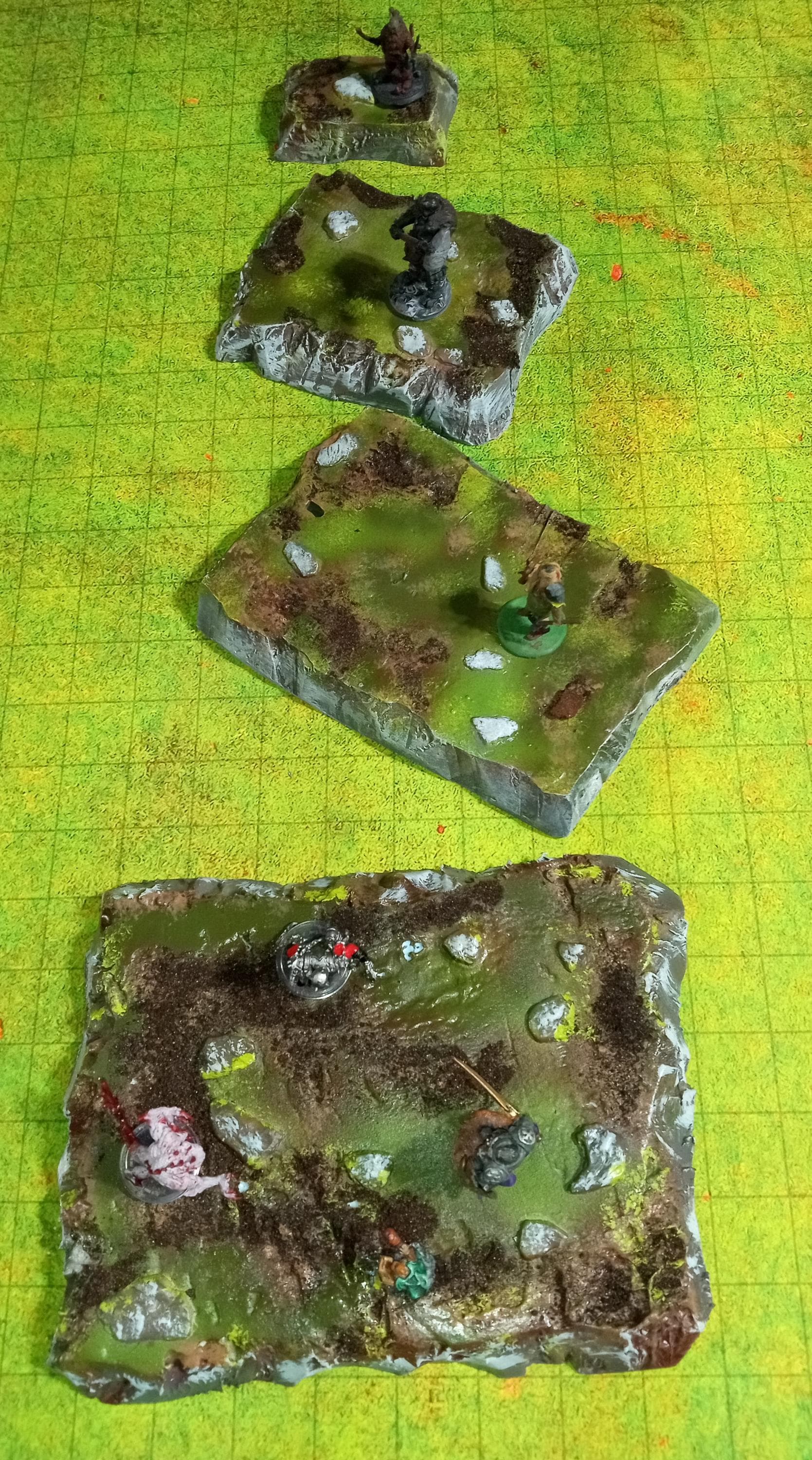 Modular Terrain Bases #3 – Set of 4 Handcrafted Stackable Pieces for ...