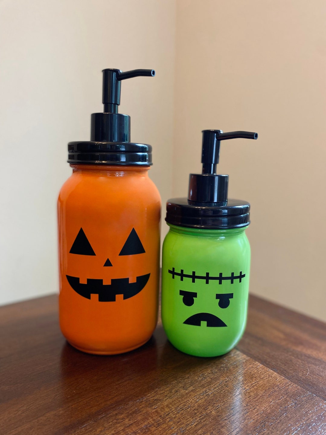 Halloween Soap Dispenser Fall Soap Dispenser Mason Jar Etsy
