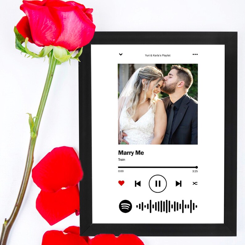 Custom Code Song Frame Scan Song Frame Music Picture Frame Etsy