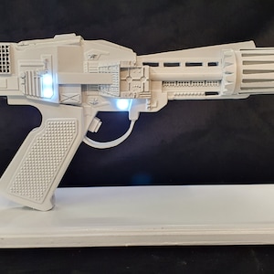 Colonial Blaster Battlestar Galactica War of the Gods- FIBERGLASS With Display