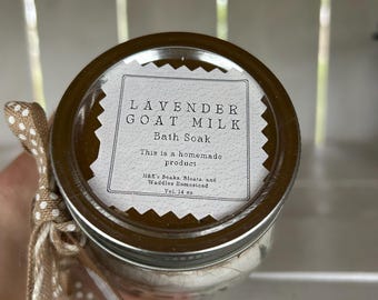 Lavendel-Ziegenmilch-Bad einweichen