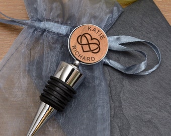Infinity Bottle Stopper, Personalised Wedding Infinity Wine Stopper, Mr & Mrs Bottle Stopper, Wedding Couple Wine Stopper, Loving Couple