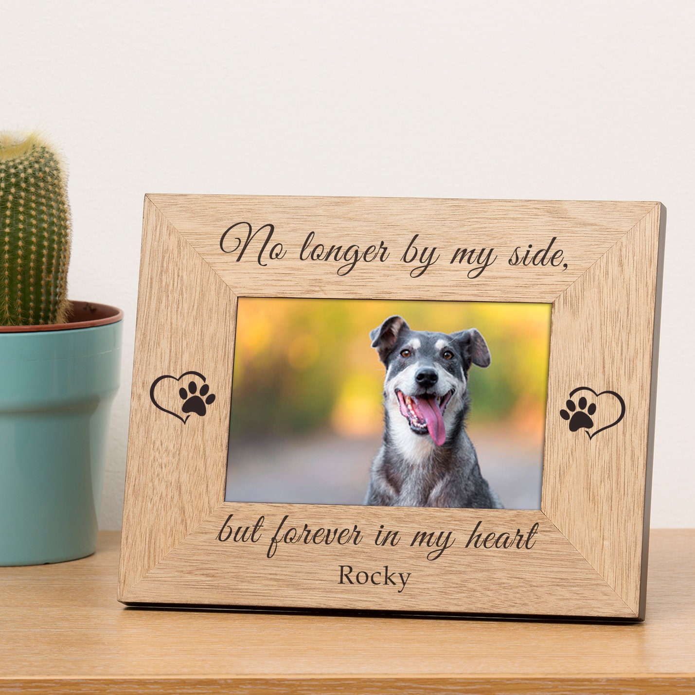 Forever in My Heart Pet Frame Pet Memory Frame Beloved Dog Etsy UK