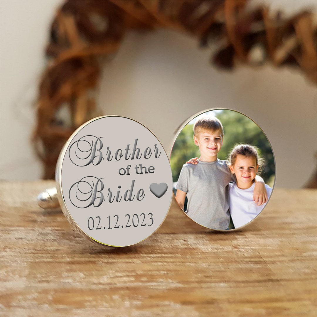 Brother of the Bride Photo Cufflinks Brother of the Bride Etsy