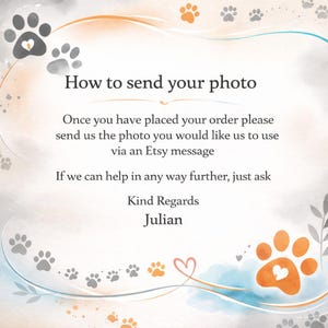 Bespoke Pet Memorial Gift, Pet Memory Gift, Dog Memorial Gift, Personalised Photo Cat Gift, Left Paw Prints On Our Hearts Glass Token image 8