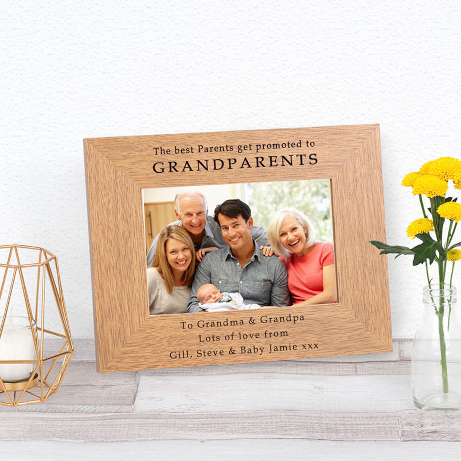 Grandparents Wood Photo Frame Only the Best Parents Get Etsy UK