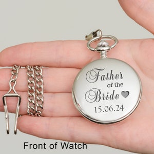 Father of The Bride Pocket Watch, Father of the Bride Forever Your Little Girl Pocket Watch, Forever Your Little Girl Pocket Watch