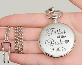 Father of The Bride Pocket Watch, Father of the Bride Forever Your Little Girl Pocket Watch, Forever Your Little Girl Pocket Watch