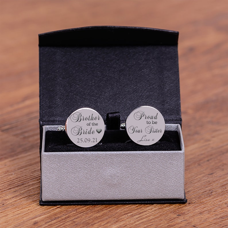 Brother of the Bride Cufflinks Wedding Cufflinks Cufflinks Etsy