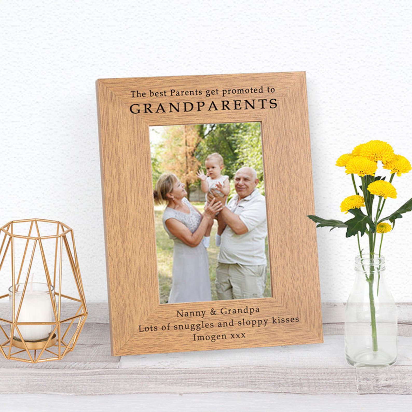 Grandparents Wood Photo Frame Only the Best Parents Get Etsy UK