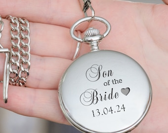 Son of the Bride Pocket Watch, Son of the Bride Forever Your Mummy Pocket Watch, Forever Your Mum Pocket Watch, Son of the Bride Fob Watch