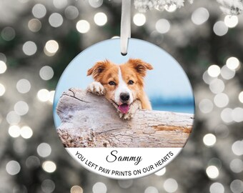 Pet Memory Photo Decoration, Pet Loss Photo Decoration, Photo Upload Decoration, In Memory Pet Decoration, Pet Memorial Photo Bauble