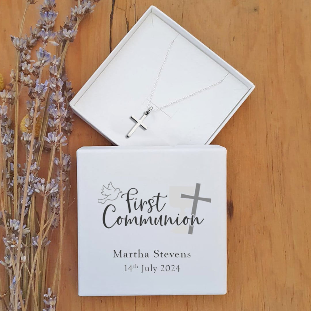 First Communion Jewellery, First Communion Cross Pendant, Gift for ...