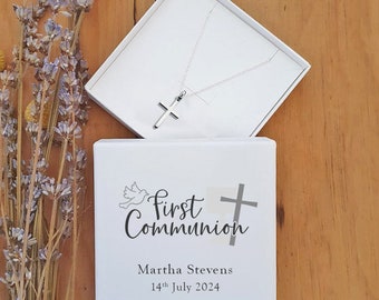 First Communion Jewellery, First Communion Cross Pendant, Gift for Girls First Communion, First Communion Necklace, First Communion Gift