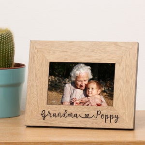 Grandma Photo Frame, Nanny Frame, Engraved Mothers Day Frame, Nanny and Child Frame, Nana Frame, Nannie Photo Frame