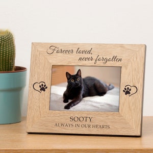 Forever Loved Pet Frame, Pet Memory Frame, Beloved Cat Frame, Dog Memorial Frame, Pet Loss Frame, Never Forgotten Frame, Pet Frame