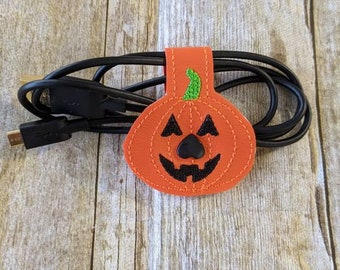 DIGITAL FILE Pumpkin Cord Keeper, ITH Project, Embroidery