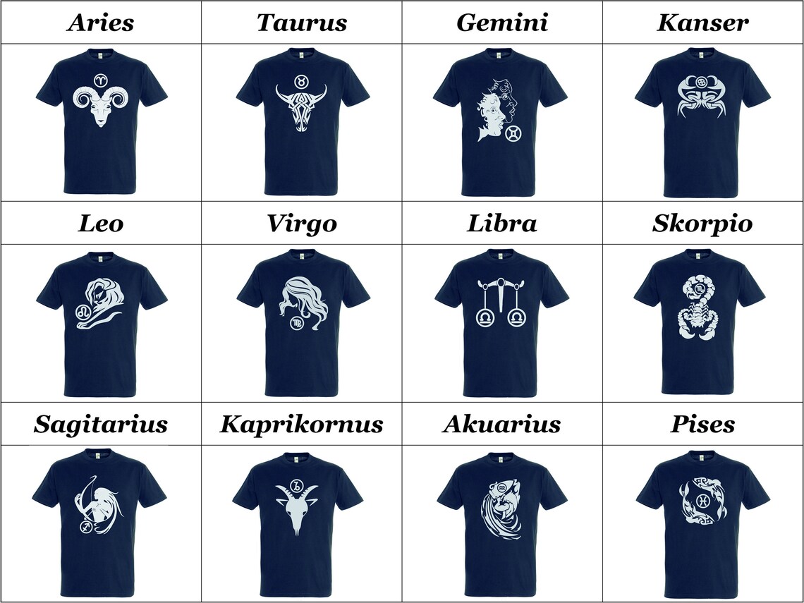 Custom astrology tee Zodiac shirt Personalized tshirt Etsy