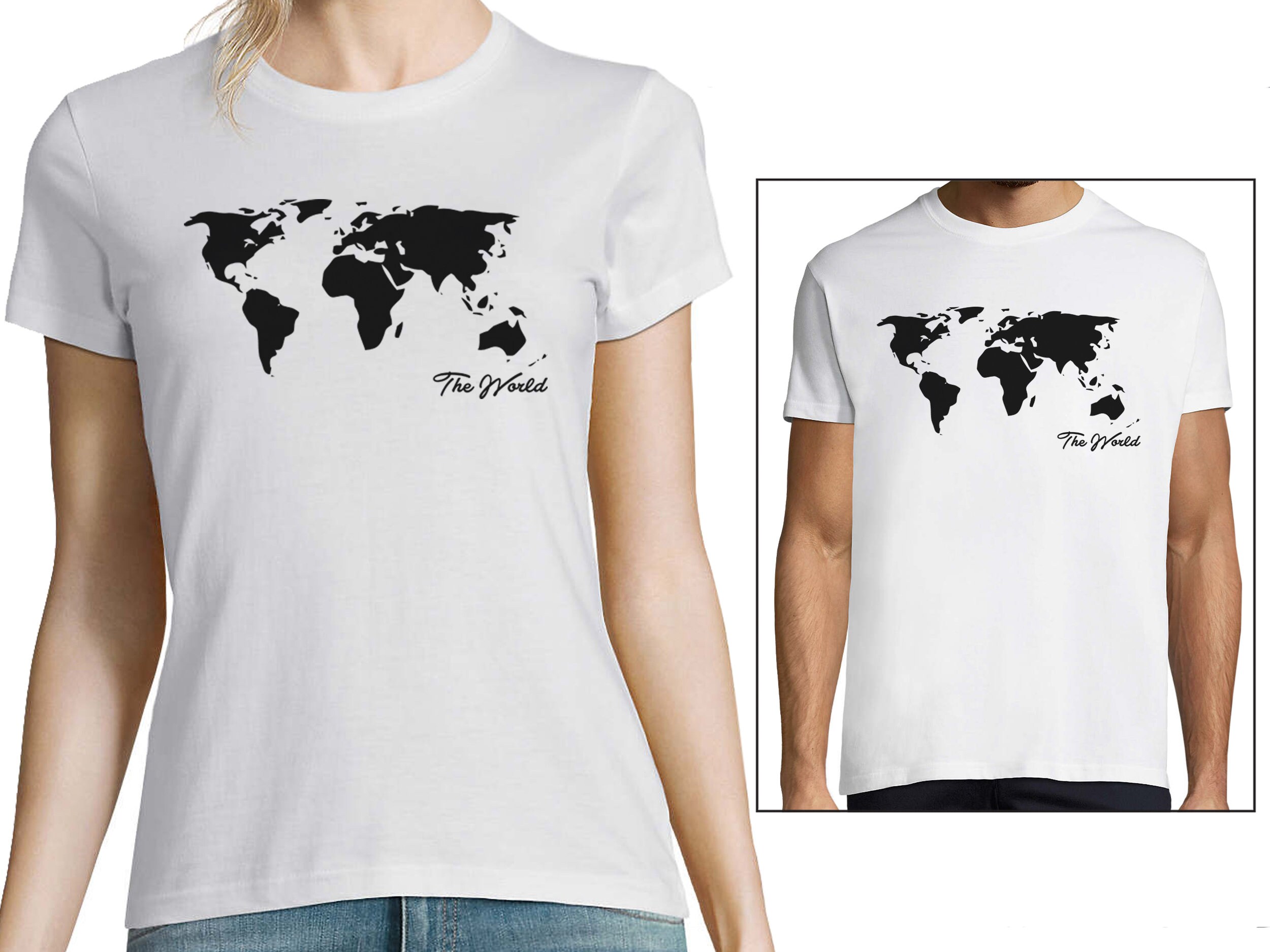 World Map Shirt, World Traveler Tee, Travel Tshirt With Earth Design
