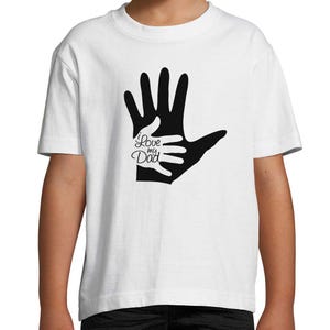 Love Dad Kid Shirt, Cute Kids T-shirts for Father&#39;s Day Gift, Daddy and Me Top, Daddy&#39;s Girl/Boy, Dad Birthday Gift from Son/Daughter