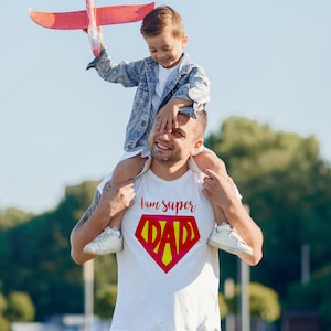 Superhero Shirt for Cool Dad, Super Daddy T-shirt for Father&#39;s Day, Funny Graphic Papa Tee - Novelty Dad Birthday Gift, Dad To Be Top