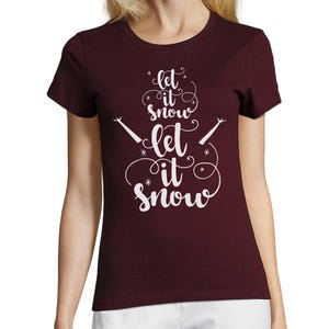 Festive Snowman Shirt for Christmas, Let it Snow T-shirt, Winter Holiday Tee for Men/Women, Cozy Xmas Snowflake Top for Cold Lovers