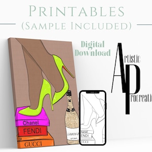 Pre Drawn Outline Canvas DIY Trends/ Instant Download/ DIY Canvas/ Party/ Paint Kit/ JPG digital download/ paint party/ Adults/ Teens