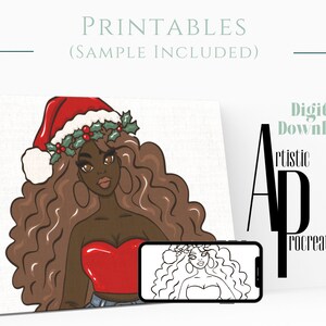 Digital Download/ Pre Drawn Outline Canvas Image/ Christmas/ DIY Canvas/ Party/ Paint Kit/ PNG/ paint party/ Adults/ Teens