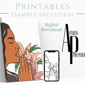 Pre Drawn Outline Canvas DIY Answered Prayers/ Instant Download/ DIY Canvas/ Party/ Paint Kit/ png digital download/ paint party/ Adults
