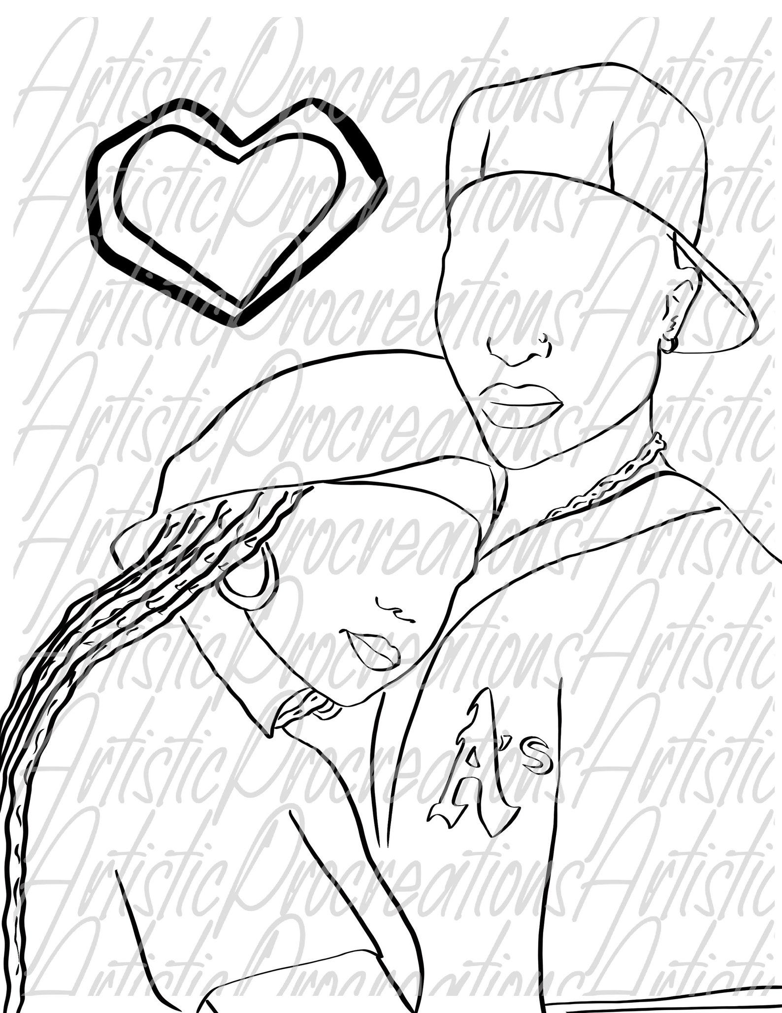 Pre Drawn Outline Canvas DIY Poetic/ Instant Download/ DIY Etsy