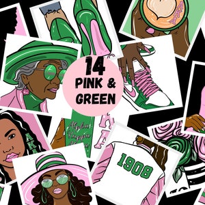 Pre Drawn Outline Canvas DIY Pink and Green/ Instant Download/ DIY Canvas/ Party/ Paint Kit/ PNG digital download/ Png/ paint party/ Adults