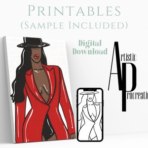 Digital Download/ Pre Drawn Outline Canvas Image/ Christmas/ DIY Canvas/ Party/ Paint Kit/ PNG/ paint party/ Adults/ Teens