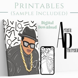 Pre Drawn Outline Canvas DIY / Instant Download/ DIY Canvas/ Party/ Paint Kit/ JPG digital download/ paint party/ Adults/ Sip and Paint