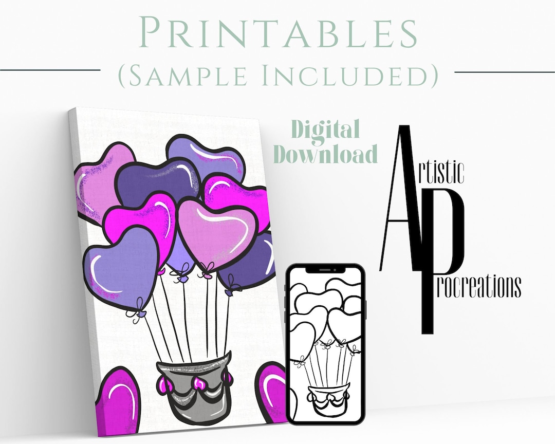 DIY Painting Party /pre Sketched Canvas Download/ PNG/DIY Paint Party