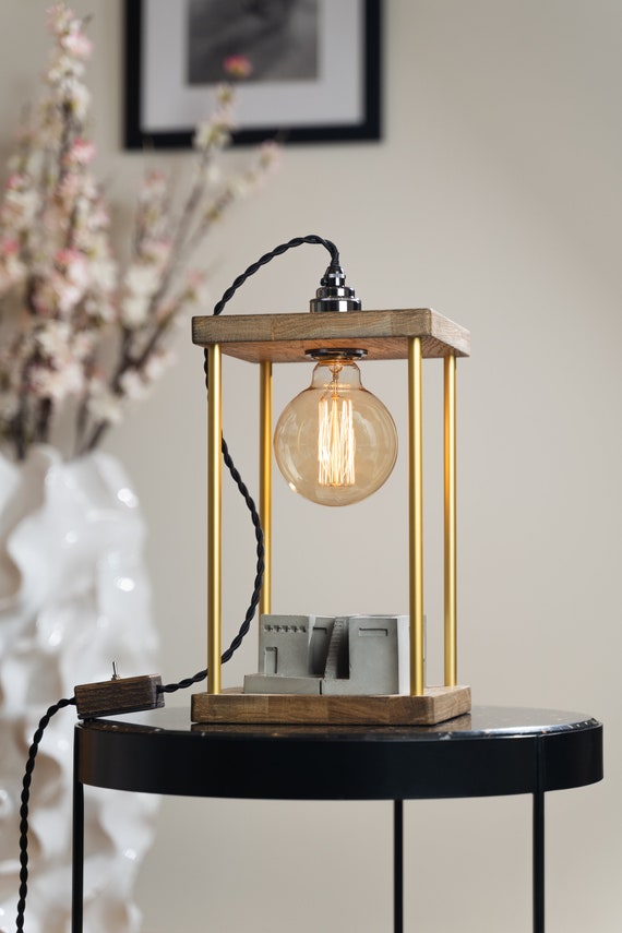 Table Lamp for Living Room Traditional Wooden Table Lamp for