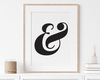 Ampersand Colour Overlay A4 or A3 Print - Etsy