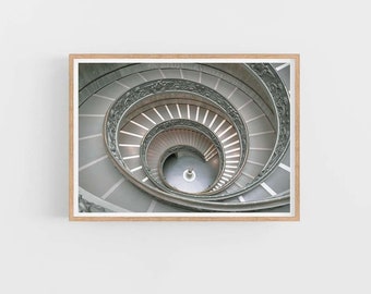 Rom Italien Fotografie, Wand Kunst Rom, Wendeltreppe, Rom Italien Fotografie, Rom Italien, Italien, italienisch, digitaler Download