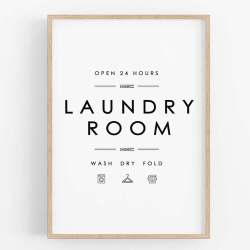 Laundry Room Wall Art Instant Download Laundry Room - Etsy