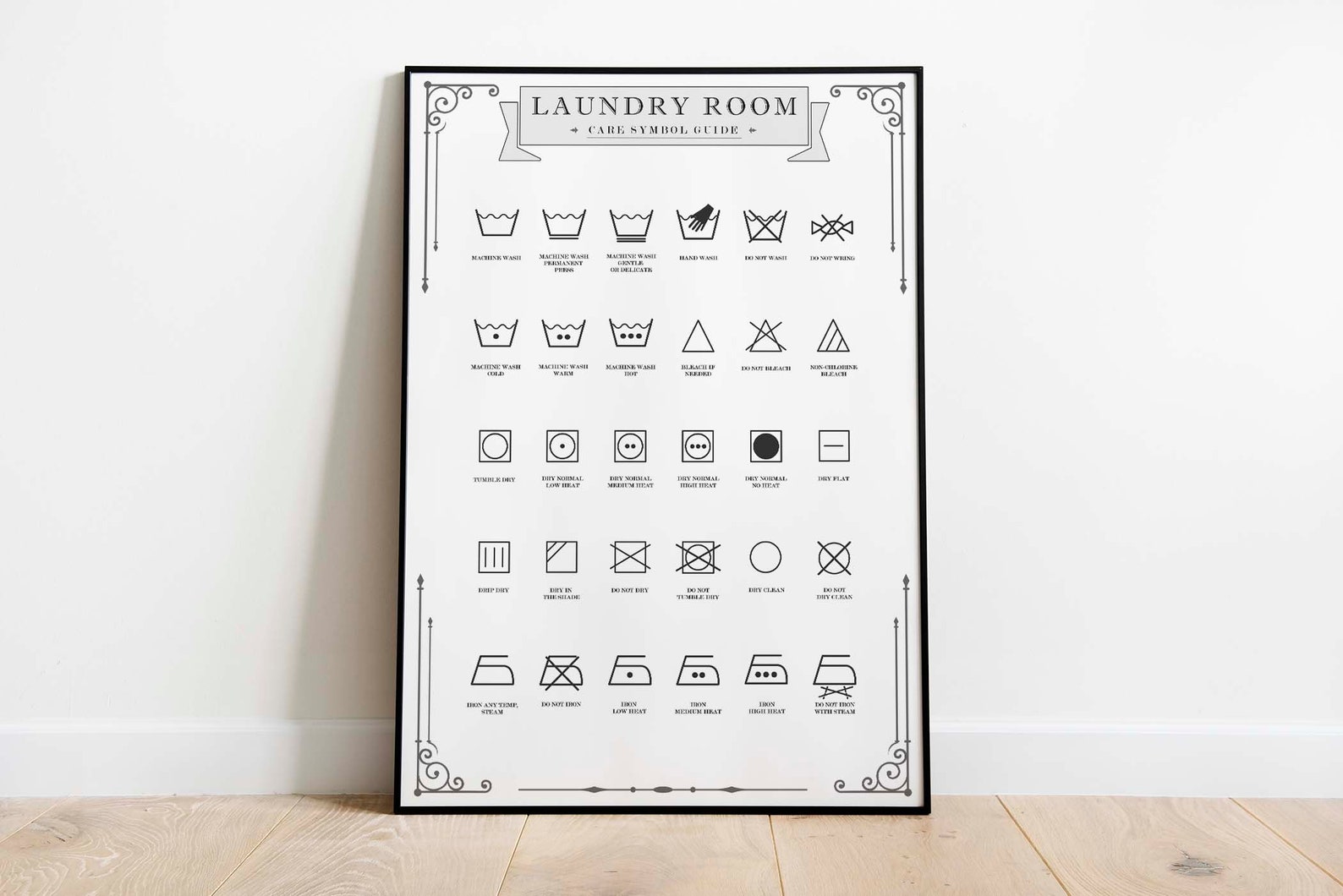 Vintage Laundry Room Sign 3 Pc Set, Laundry Guide, Laundry Wall Decor ...