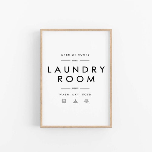 Laundry Room Print Laundry Room Wall Art Printable Laundry - Etsy