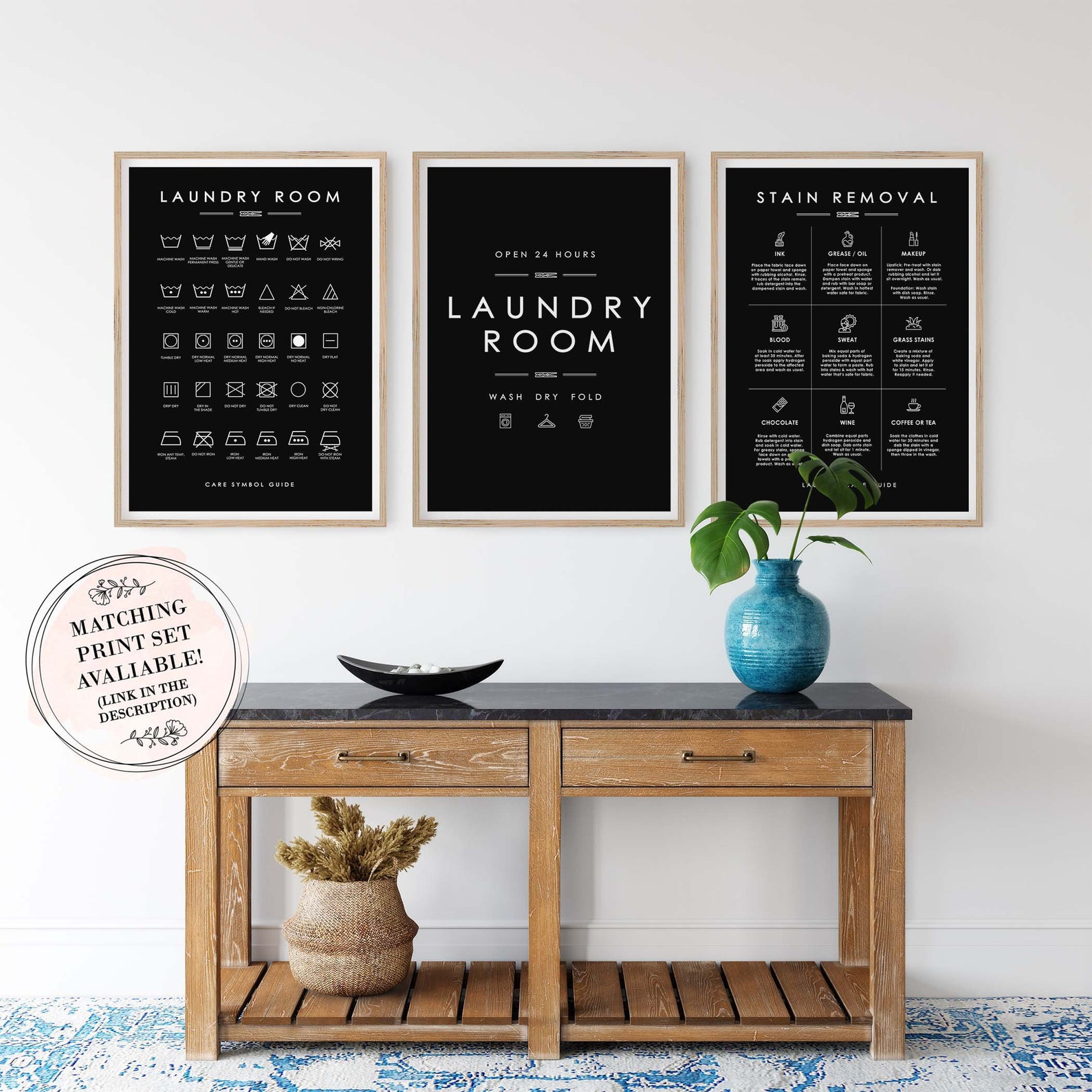 Laundry Room Sign, Laundry Printable Art, Laundry Wall Decor, Laundry ...