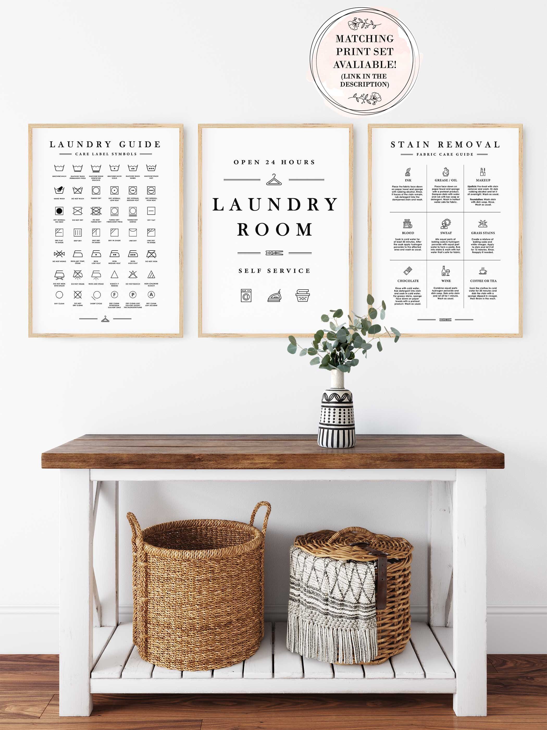Laundry Sign, Laundry Printable Art, Laundry Print, Laundry Room Decor ...