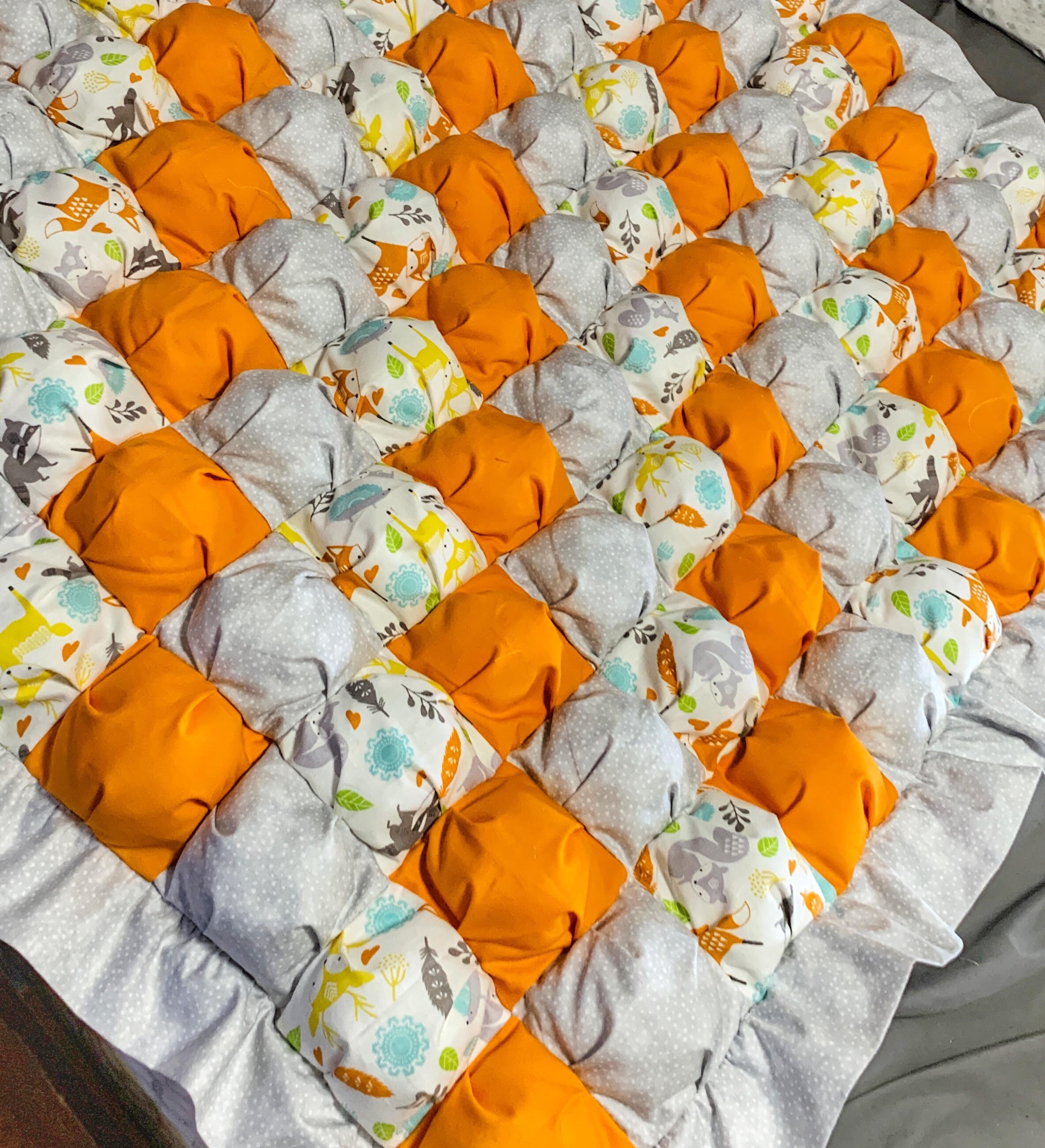 Baby Bubble Quilt Biscuit Quilt Bubble Blanket Baby Quilt Etsy