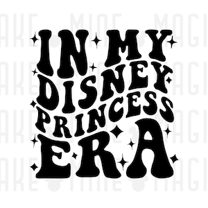 In mijn DisneyPrincess tijdperk SVG PNG, prinses SVG, tijdperken PNG, SVG-bestanden voor cricut, DisneyWorld, prinses shirt ideeën, prinses meisje partij