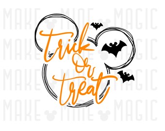 Trick or Treat Mickey, Mickeys Not So Scary, Halloween bag, Sublimation file png, Halloween shirt, trick or treat bag file, disneyworld diy