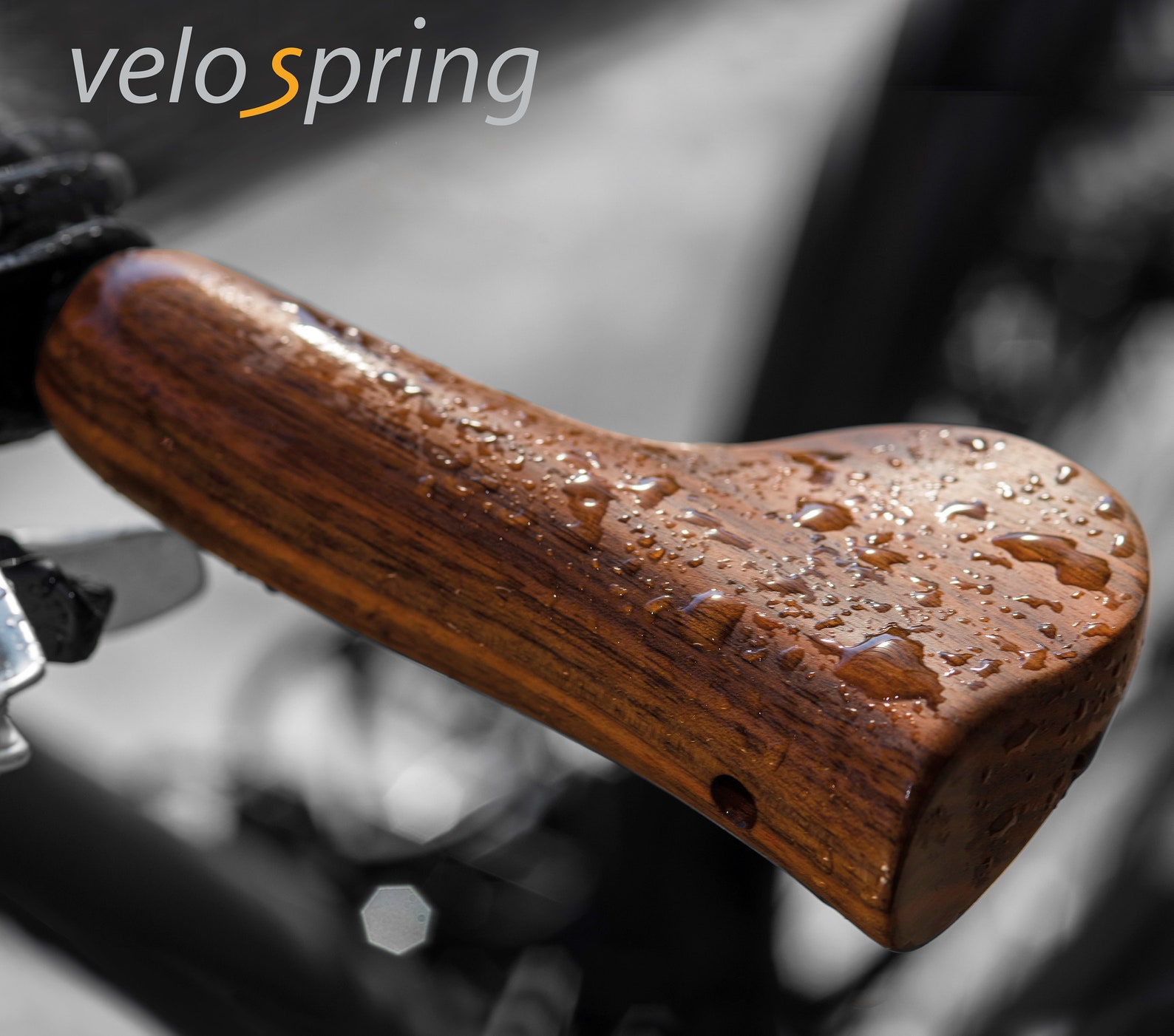 Premium Wooden Bike Grips