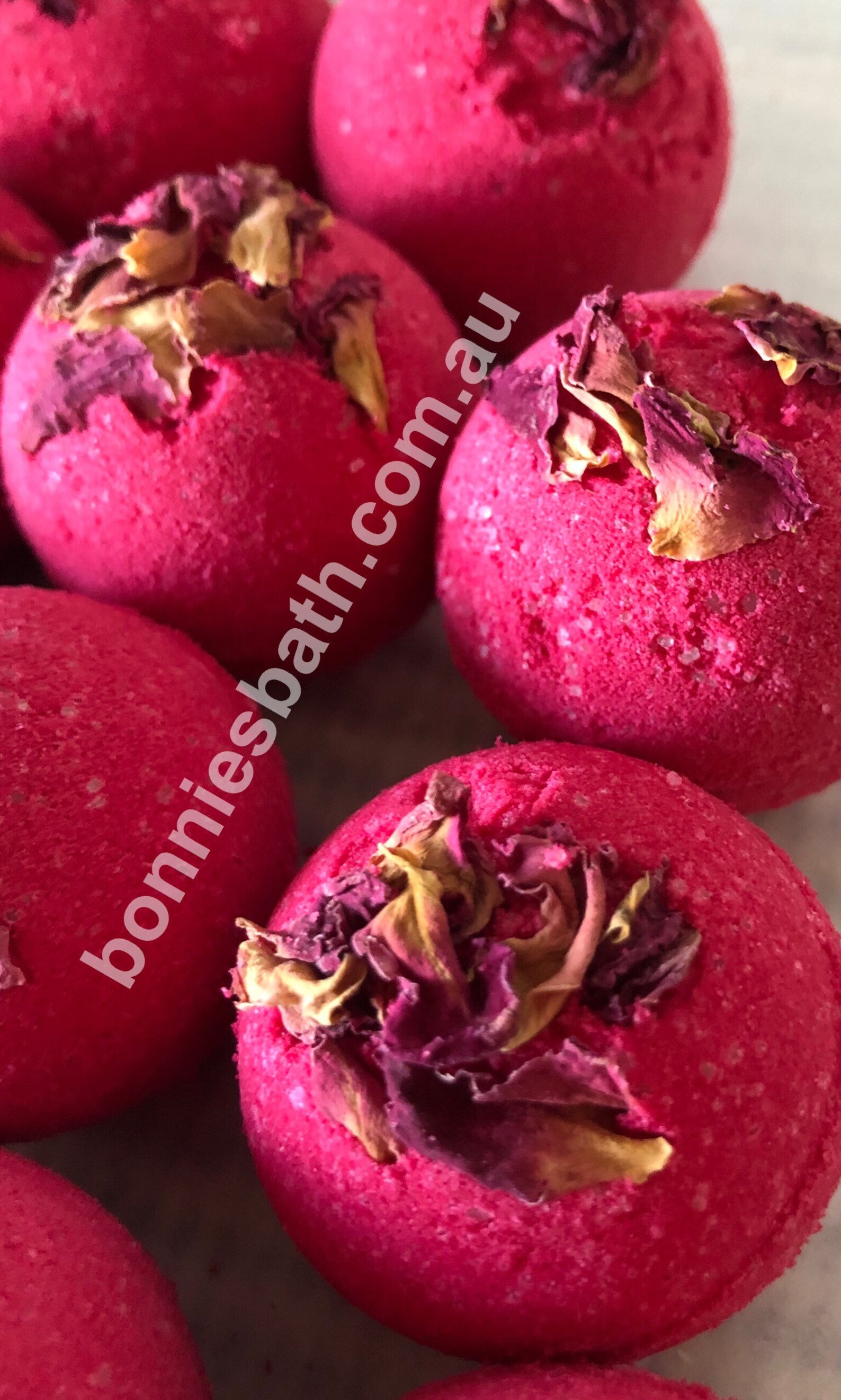 BLOOD Red Rose BATH BOMBS small Melbourne Seller Etsy