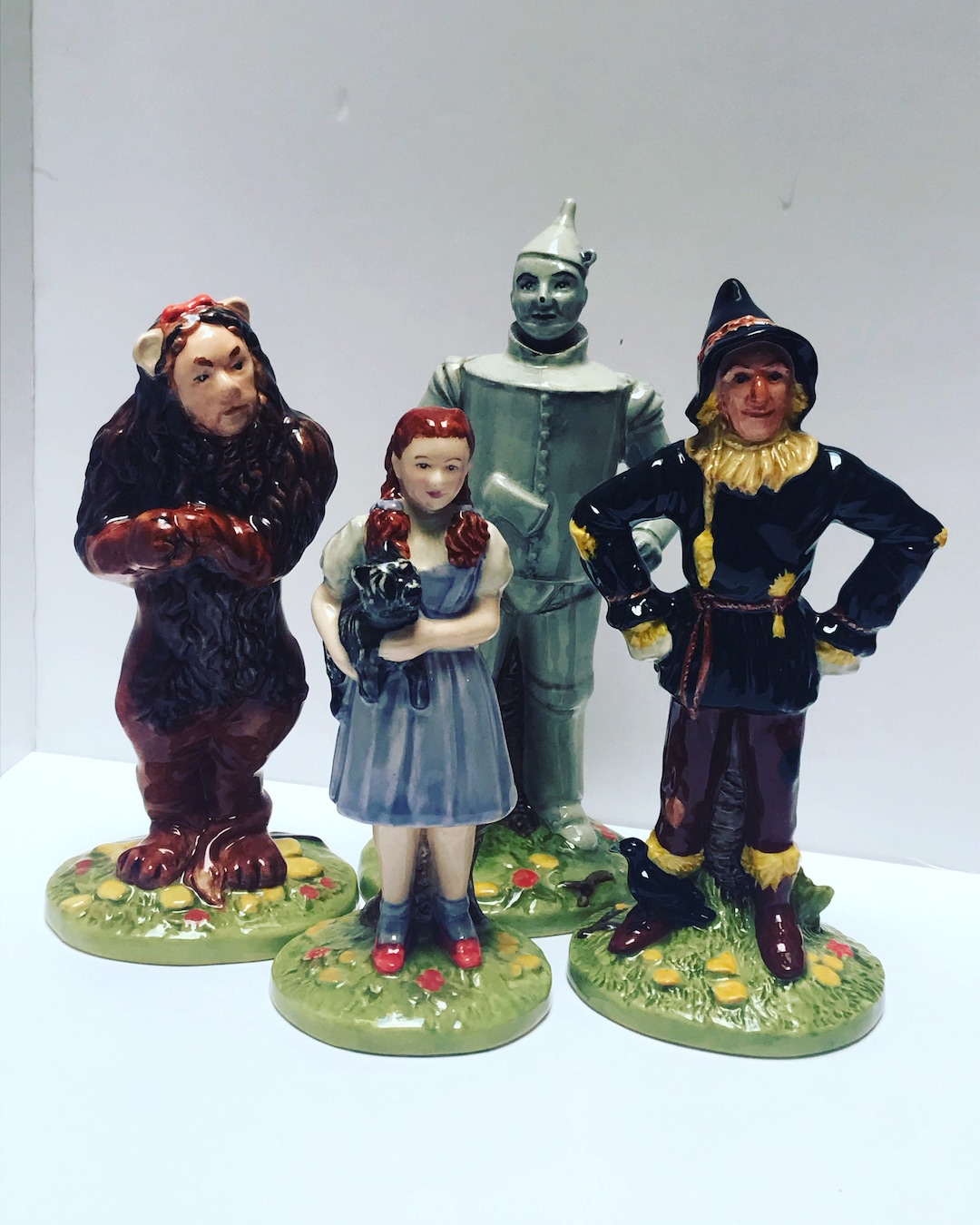Scarce Limited Edition Royal Doulton wizard of Oz Figurine Set All Four ...